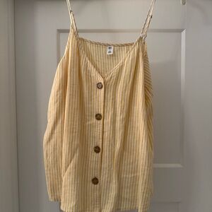 BP Yellow Ribbed Sleeveless Camisole